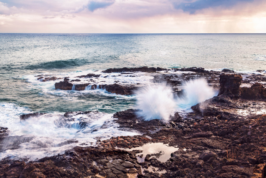 Spouting Horn, beach, ocean, moving water, pacific ocean, Mercedes Noriega, Mercedes Noriega Photography