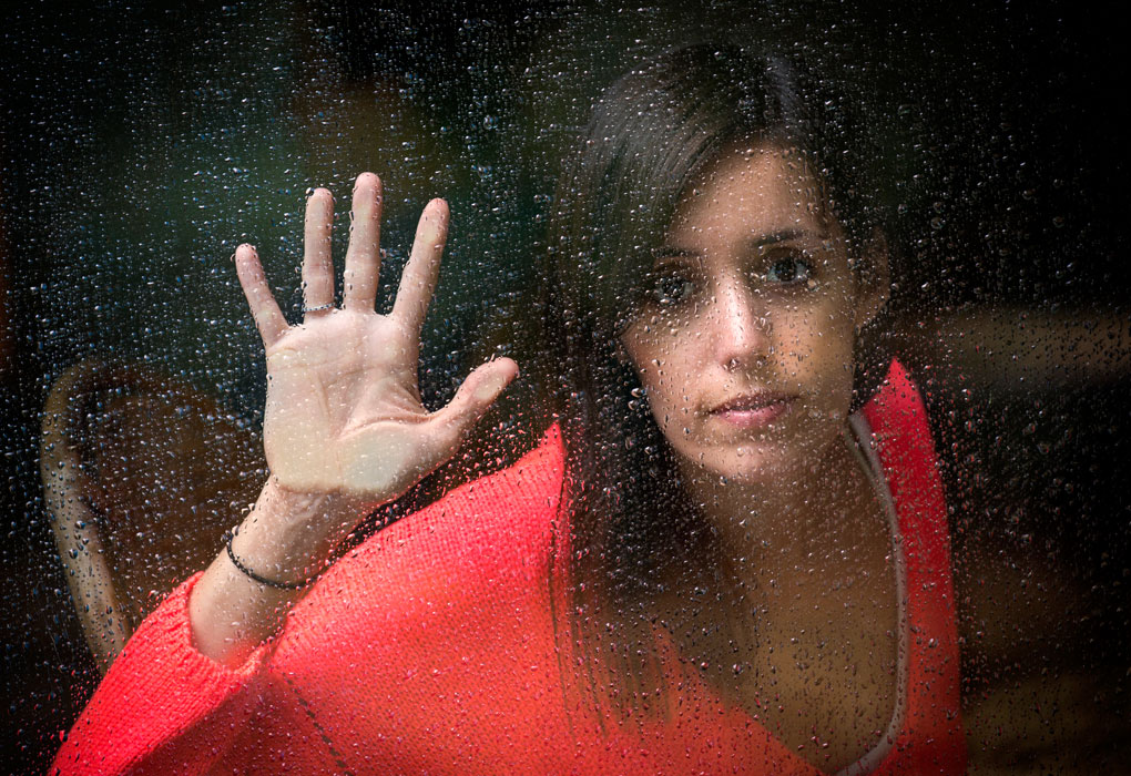 Stuck on a rainy day, rain, window, behind a window, portrait, Mercedes Noriega, Mercedes Noriega Photography