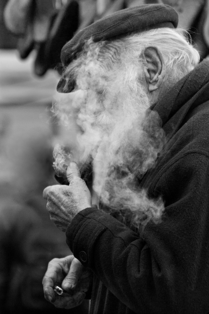 Smoked Beard, Santelmo, Buenos Aires, Argentina, fair, smoking, pipe, beard, portrait, Mercedes Noriega, Mercedes Noriega Photography