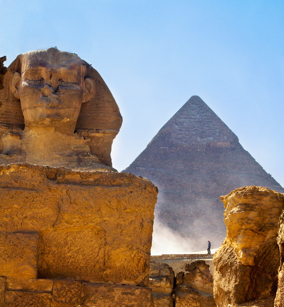 Sphinx of Giza, Great Sphinx of Giza, Egypt, limestone statue, sphinx, mythical creature, legend, pyramid, street photography, ancient, culture, Egyptian culture, monument, old Kingdom, dust, Mercedes Noriega, Mercedes Noriega Photography