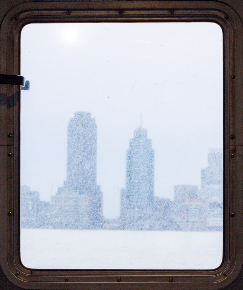New York, New York City, NY, the Big Apple, Mercedes Noriega, Mercedes Noriega photography, city, urban, winter, Manhattan, buildings, ferry, winter in a ferry