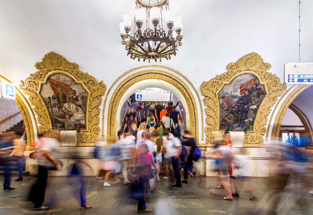 Moscow subway stations, metro station, street photography